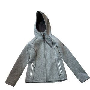 Schoffel Woman's‎ Gray Hooded Zip up Jacket Size Small